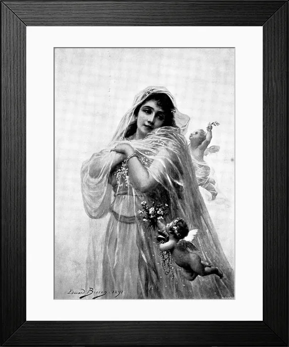 Framed Print : 'La Fiancee', 1895. Creator: Andre & Sleigh Framed Print : 'La Fiancee', 1895. Creator: Andre & Sleigh