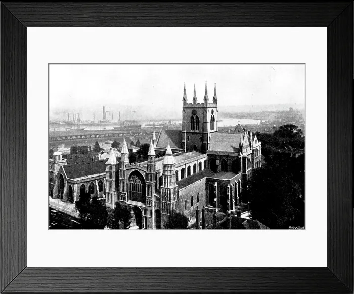Framed Print : The Cathedrals of England: Rochester Cathedral, 1895. Creator: Francis Frith & Co Framed Print : The Cathedrals of England: Rochester Cathedral, 1895. Creator: Francis Frith & Co