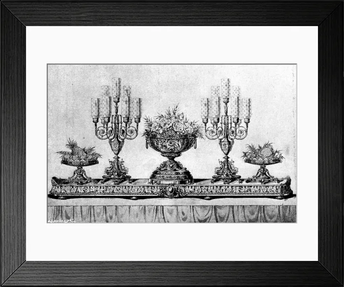 Framed Print : Dessert Service for the Maharajah of Kuch Behar, 1895. Creator: Lascelles Framed Print : Dessert Service for the Maharajah of Kuch Behar, 1895. Creator: Lascelles