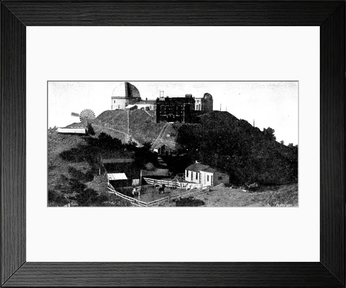 Framed Print : Our Near Neighbour, Mars: the Lick Observatory, Mount Hamilton, California, 1895. Creator: Carl Hentschel Framed Print : Our Near Neighbour, Mars: the Lick Observatory, Mount Hamilton, California, 1895. Creator: Carl Hentschel