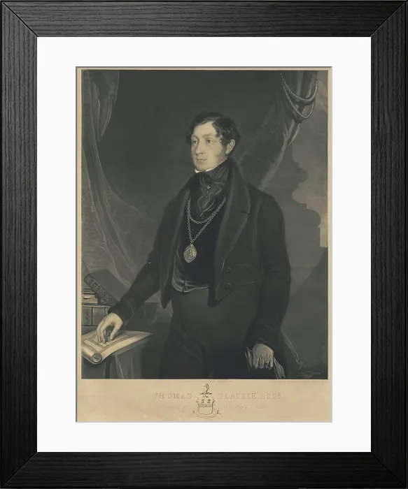 Framed Print : Portrait of Sir Thomas Blaikie, (1802-1861), 1841. Creator: John Phillip Framed Print : Portrait of Sir Thomas Blaikie, (1802-1861), 1841. Creator: John Phillip