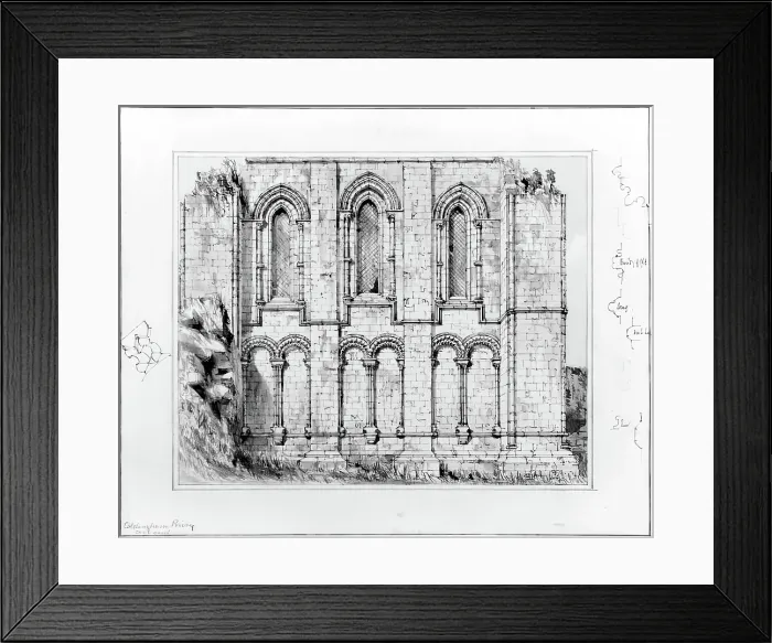 Framed Print : Coldingham Priory, Berwick, 1848-1852. Creator: Robert William Billings Framed Print : Coldingham Priory, Berwick, 1848-1852. Creator: Robert William Billings