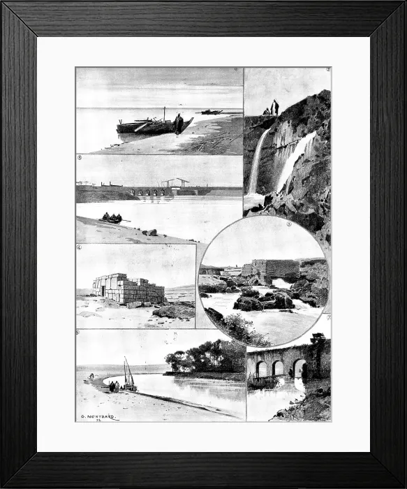 Framed Print : The River of Joseph and the Fayoum, 1895. Creator: Andre & Sleigh Framed Print : The River of Joseph and the Fayoum, 1895. Creator: Andre & Sleigh