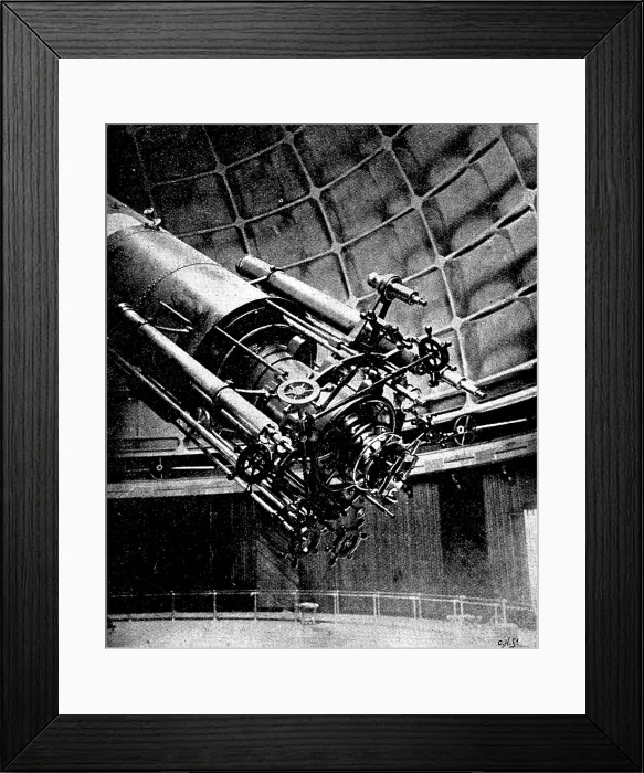 Framed Print : Our Near Neighbour, Mars: Fig. 1: the eye-end of the Great Lick Refractor, 1895. Creator: Carl Hentschel Framed Print : Our Near Neighbour, Mars: Fig. 1: the eye-end of the Great Lick Refractor, 1895. Creator: Carl Hentschel