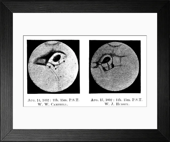 Framed Print : Our Near Neighbour, Mars: Fig.2: drawing of 'The Lake of the Sun, ' made with the 36' Refractor, 1895 Creator: Carl Hentschel Framed Print : Our Near Neighbour, Mars: Fig.2: drawing of 'The Lake of the Sun, ' made with the 36' Refractor, 1895 Creator: Carl Hentschel