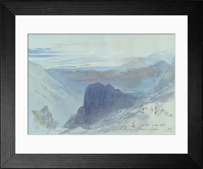 Framed Print : Bocche di Cattaro, 1866. Creator: Edward Lear Framed Print : Bocche di Cattaro, 1866. Creator: Edward Lear