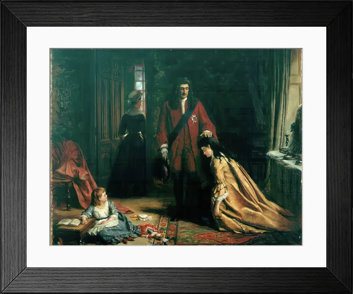 Framed Print : Incident in the life of Lady Mary Wortley, 1872. Creator: William Powell Frith Framed Print : Incident in the life of Lady Mary Wortley, 1872. Creator: William Powell Frith