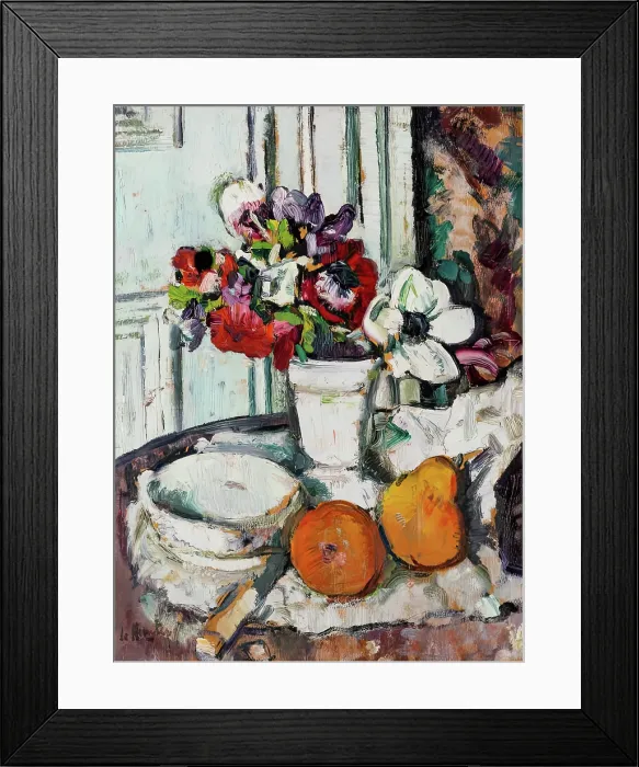 Framed Print : Anemones, 1925-1931. Creator: George Leslie Hunter Framed Print : Anemones, 1925-1931. Creator: George Leslie Hunter