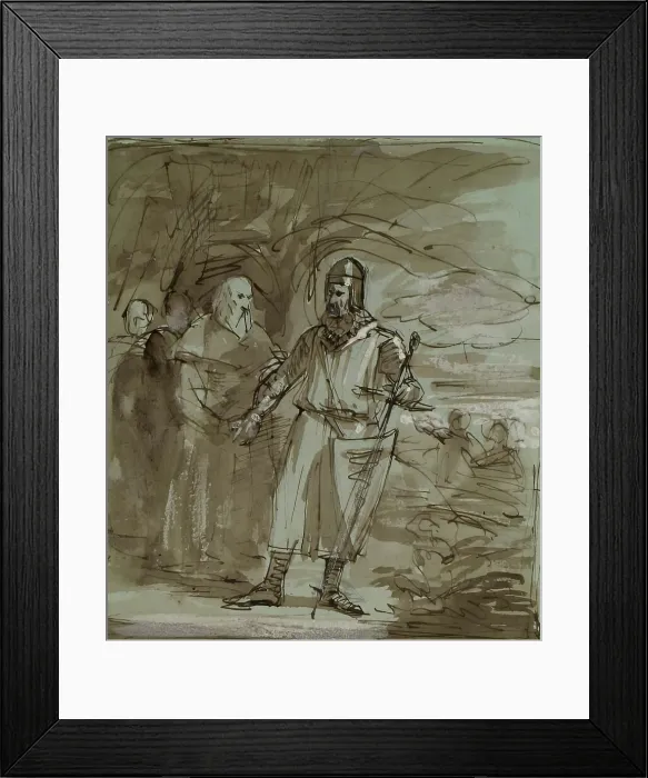 Framed Print : Historical Composition - Robert the Bruce?, c1849. Creator: John Phillip Framed Print : Historical Composition - Robert the Bruce?, c1849. Creator: John Phillip