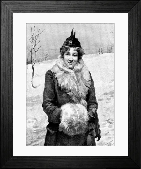 Framed Print : Winter, 1895. Creator: R. Taylor Framed Print : Winter, 1895. Creator: R. Taylor