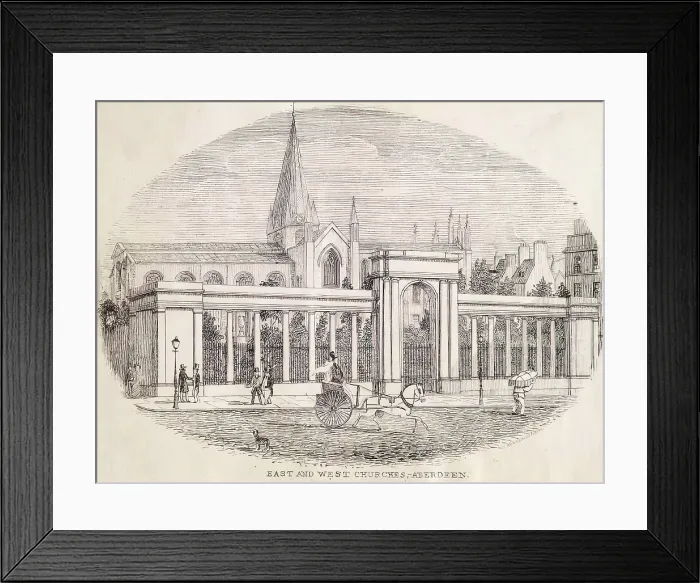 Framed Print : East and West Churches, Aberdeen, c1860s. Creator: Unknown Framed Print : East and West Churches, Aberdeen, c1860s. Creator: Unknown