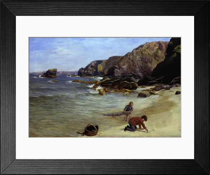 Framed Print : Early Efforts, 1874. Creator: Allan James Hook Framed Print : Early Efforts, 1874. Creator: Allan James Hook
