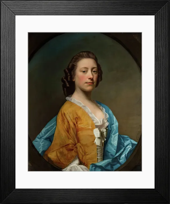 Framed Print : Miss Janet Shairp, 1750. Creator: Allan Ramsay Framed Print : Miss Janet Shairp, 1750. Creator: Allan Ramsay