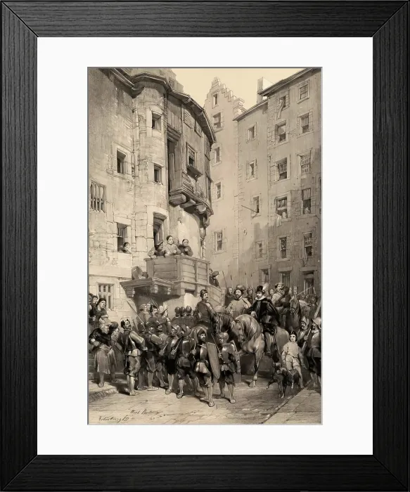 Framed Print : Scotland Delineated-West Bow, Edinburgh, 1847. Creator: James Duffield Harding Framed Print : Scotland Delineated-West Bow, Edinburgh, 1847. Creator: James Duffield Harding