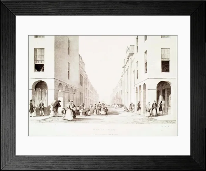Framed Print : Market Street, Aberdeen (2), c1860s. Creator: Unknown Framed Print : Market Street, Aberdeen (2), c1860s. Creator: Unknown