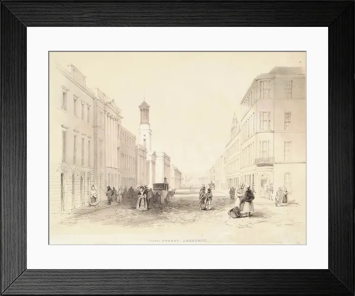 Framed Print : King Street, Aberdeen, c1840s. Creator: William Nichol Framed Print : King Street, Aberdeen, c1840s. Creator: William Nichol