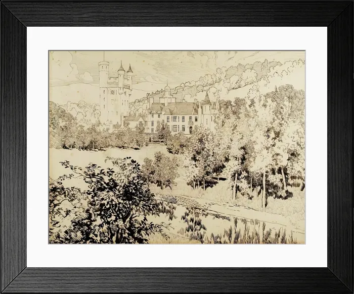Framed Print : Balmoral. Creator: Joseph Pennell Framed Print : Balmoral. Creator: Joseph Pennell