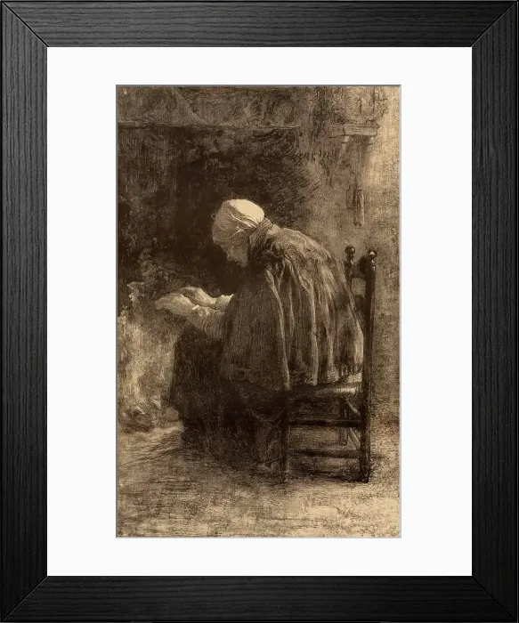 Framed Print : Old Age. Creator: Jan Veth Framed Print : Old Age. Creator: Jan Veth