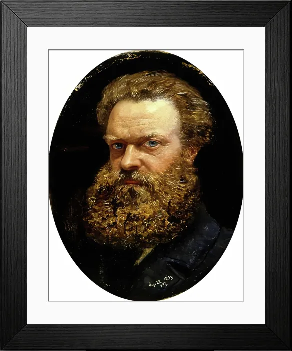 Framed Print : John Brett, Self Portrait, 1883. Creator: John Brett Framed Print : John Brett, Self Portrait, 1883. Creator: John Brett