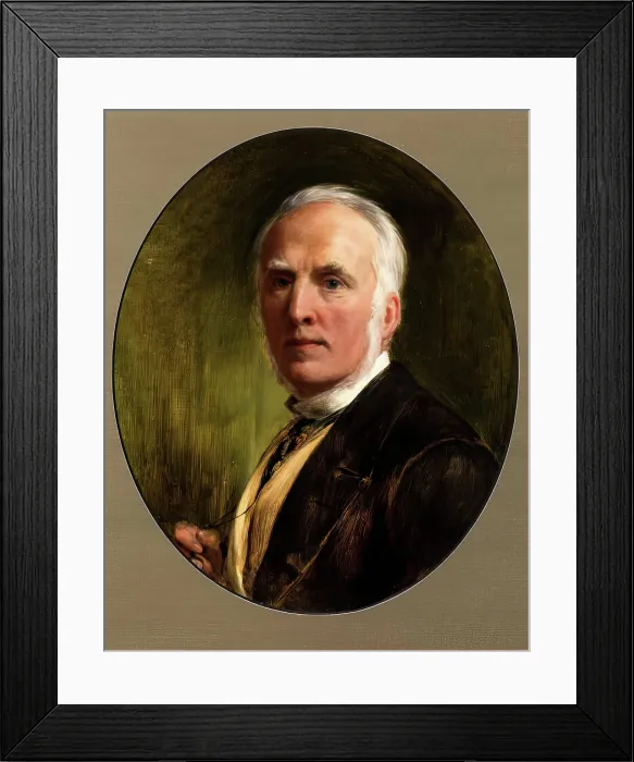 Framed Print : John Callcott Horsley, Self Portrait, 1882. Creator: John Callcott Horsley Framed Print : John Callcott Horsley, Self Portrait, 1882. Creator: John Callcott Horsley