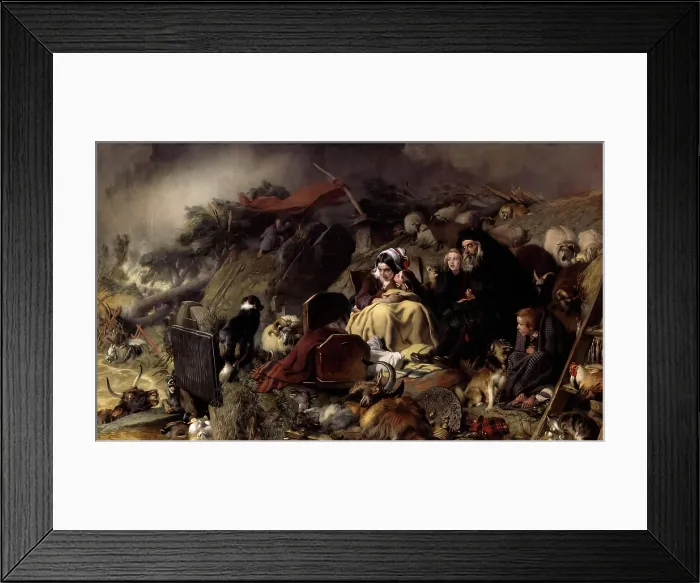 Framed Print : Flood in the Highlands, 1840s - 1860. Creator: Edwin Henry Landseer Framed Print : Flood in the Highlands, 1840s - 1860. Creator: Edwin Henry Landseer