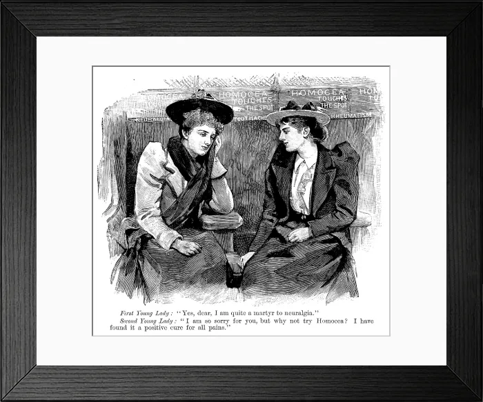 Framed Print : Advertisement for Homocea, 1895. Creator: Unknown Framed Print : Advertisement for Homocea, 1895. Creator: Unknown
