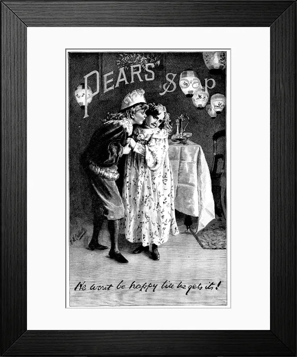 Framed Print : Advertisement for Pears Soap, 1895. Creator: Unknown. Advertisement for Pears Soap, 1895. Creator: Unknown Framed Print : Advertisement for Pears Soap, 1895. Creator: Unknown. Advertisement for Pears Soap, 1895. Creator: Unknown