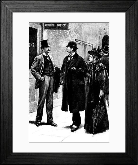 Framed Print : Eve's Ransom...Hilliard heard himself hailed in a familiar voice; he turned and saw Narramore, 1895 Framed Print : Eve's Ransom...Hilliard heard himself hailed in a familiar voice; he turned and saw Narramore, 1895