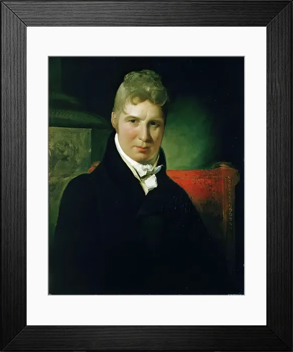 Framed Print : Portrait of a Gentleman, 1825 - 1849. Creator: Andrew Geddes Framed Print : Portrait of a Gentleman, 1825 - 1849. Creator: Andrew Geddes