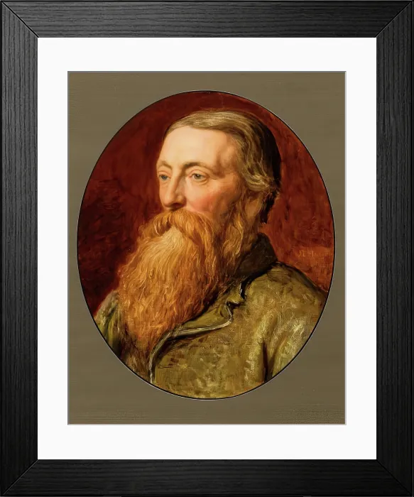 Framed Print : John Evan Hodgson, Self Portrait, 1882. Creator: John Evan Hodgson Framed Print : John Evan Hodgson, Self Portrait, 1882. Creator: John Evan Hodgson