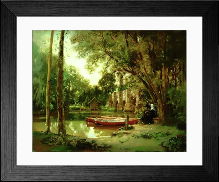Framed Print : Mid Silence and Shade, 1900-1921. Creator: John Lochhead Framed Print : Mid Silence and Shade, 1900-1921. Creator: John Lochhead