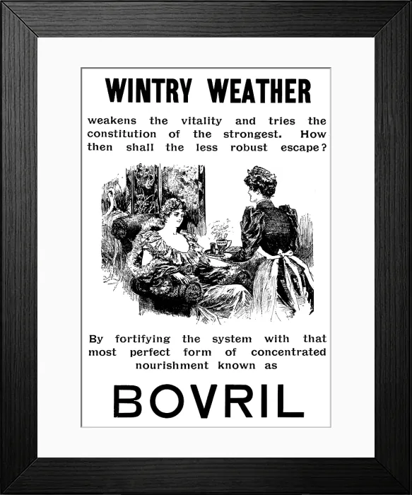 Framed Print : Advertisement for Bovril, 1895. Creator: Unknown Framed Print : Advertisement for Bovril, 1895. Creator: Unknown