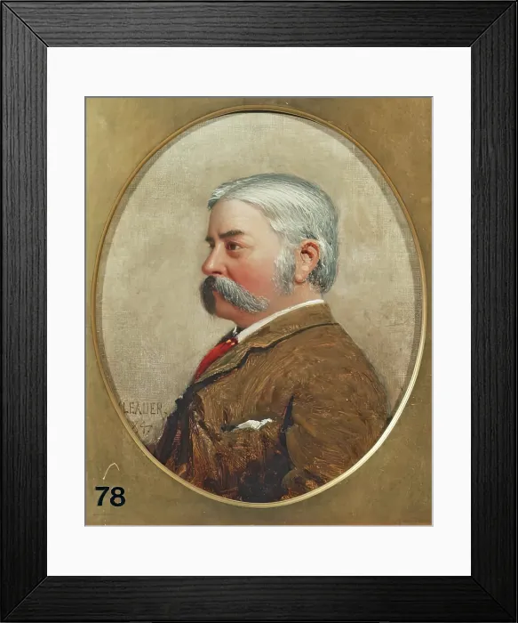Framed Print : Benjamin Williams Leader, Self Portrait, 1884. Creator: Benjamin Williams Leader Framed Print : Benjamin Williams Leader, Self Portrait, 1884. Creator: Benjamin Williams Leader