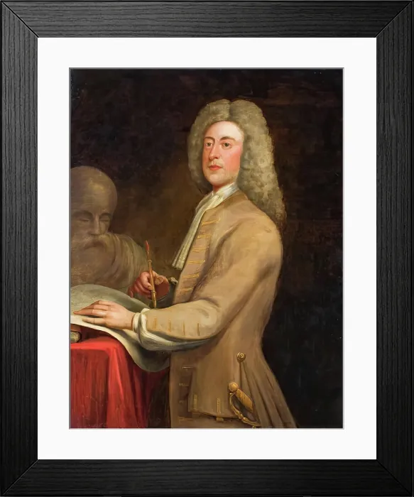 Framed Print : Self Portrait, c1730. Creator: John Thornhill Framed Print : Self Portrait, c1730. Creator: John Thornhill