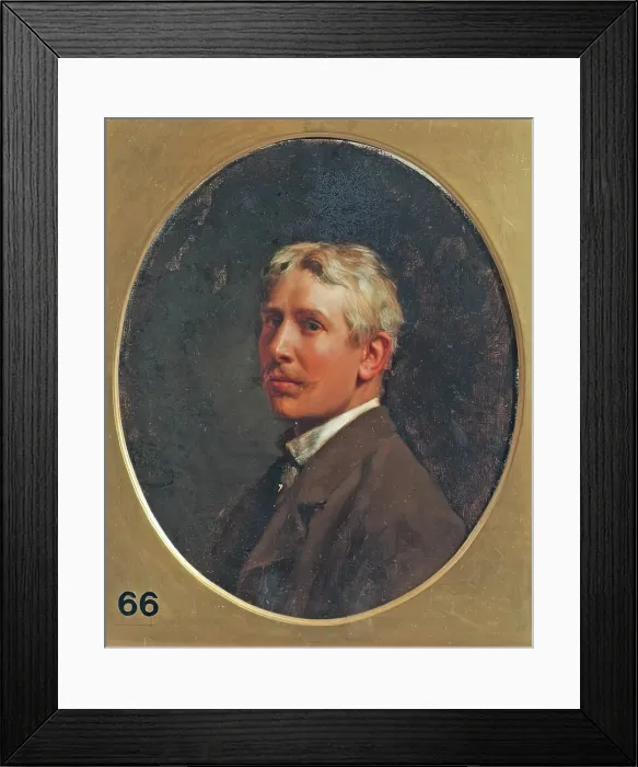 Framed Print : Cecil van Haanen, Self Portrait, 1885. Creator: Cecil van Haanen Framed Print : Cecil van Haanen, Self Portrait, 1885. Creator: Cecil van Haanen