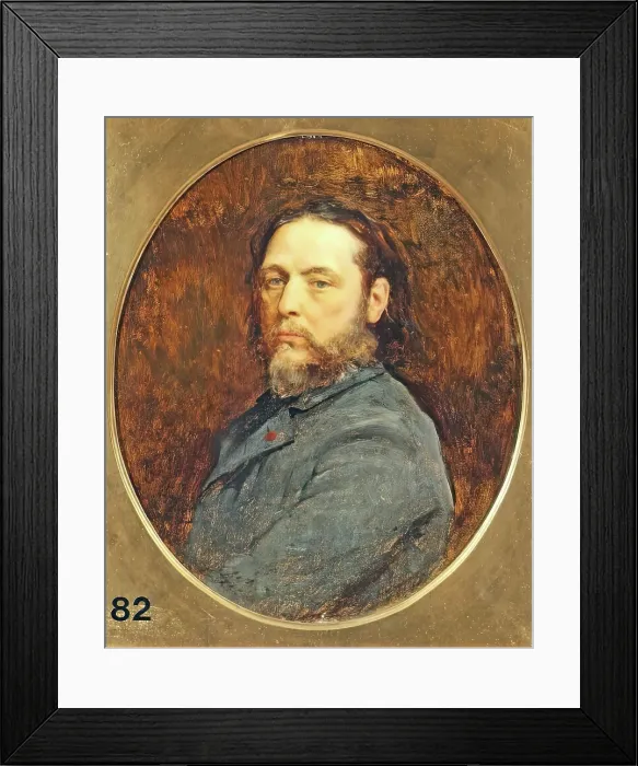 Framed Print : Jules Breton, Self Portrait, 1883. Creator: Jules Breton Framed Print : Jules Breton, Self Portrait, 1883. Creator: Jules Breton