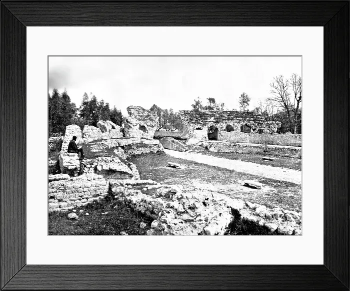Framed Print : The Queen's Visit to Cimiez: Roman remains at Cimiez, 1895. Creator: Jean Gilletta. The Queen's Visit to Cimiez: Roman remains at Cimiez, 1895. Creator: Jean Gilletta Framed Print : The Queen's Visit to Cimiez: Roman remains at Cimiez, 1895. Creator: Jean Gilletta. The Queen's Visit to Cimiez: Roman remains at Cimiez, 1895. Creator: Jean Gilletta