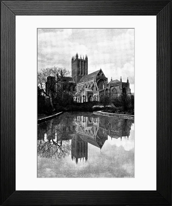 Framed Print : The Cathedrals of England: Wells Cathedral, 1895. Creator: Francis Frith & Co Framed Print : The Cathedrals of England: Wells Cathedral, 1895. Creator: Francis Frith & Co