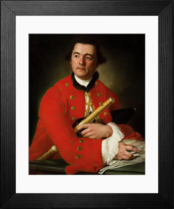 Framed Print : James Grant of Lettock, 1760. Creator: Louis Gabriel Blanchet Framed Print : James Grant of Lettock, 1760. Creator: Louis Gabriel Blanchet