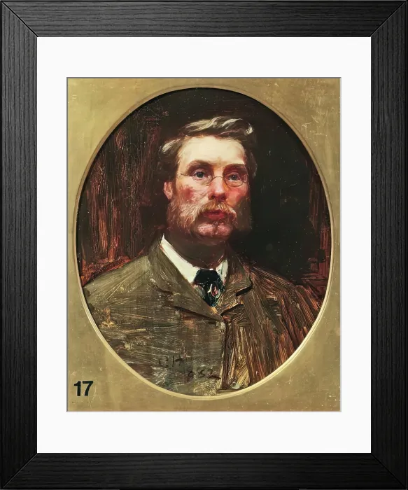 Framed Print : Colin Hunter, Self Portrait, 1882. Creator: Colin Hunter Framed Print : Colin Hunter, Self Portrait, 1882. Creator: Colin Hunter