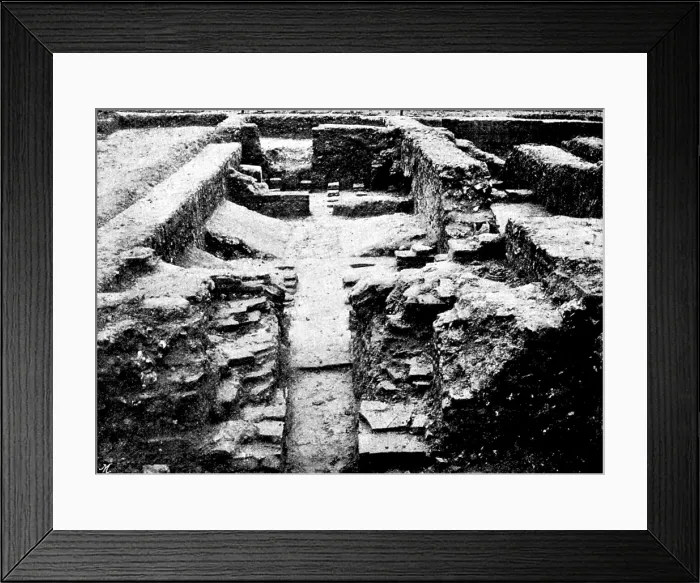 Framed Print : The Roman Villa recently discovered at Darenth, Kent: remains of hypocausts... 1895. Creator: Ernest Christopher Youens Framed Print : The Roman Villa recently discovered at Darenth, Kent: remains of hypocausts... 1895. Creator: Ernest Christopher Youens