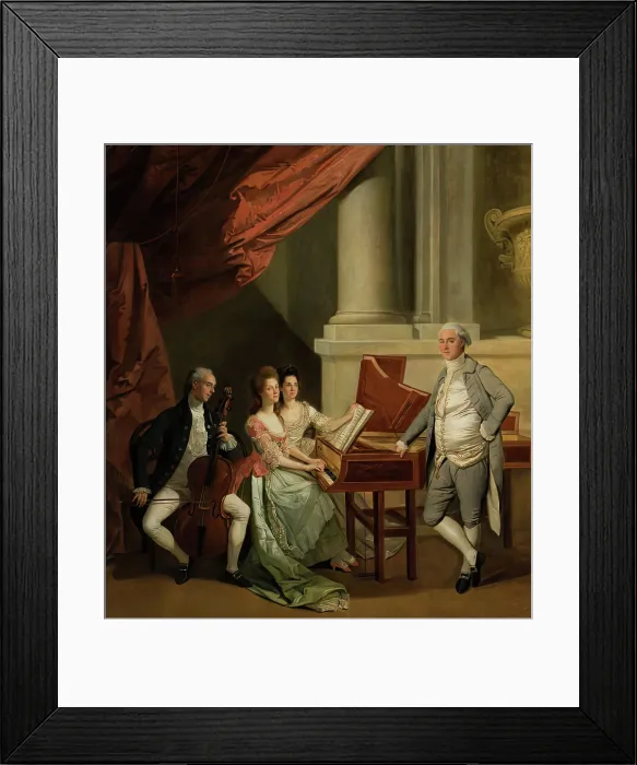 Framed Print : The Morse and Cator Family, c1784. Creator: Johan Zoffany Framed Print : The Morse and Cator Family, c1784. Creator: Johan Zoffany