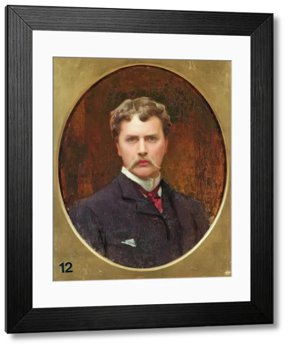 Framed Print : Marcus Stone, Self Portrait, 1883. Creator: Marcus Stone Framed Print : Marcus Stone, Self Portrait, 1883. Creator: Marcus Stone