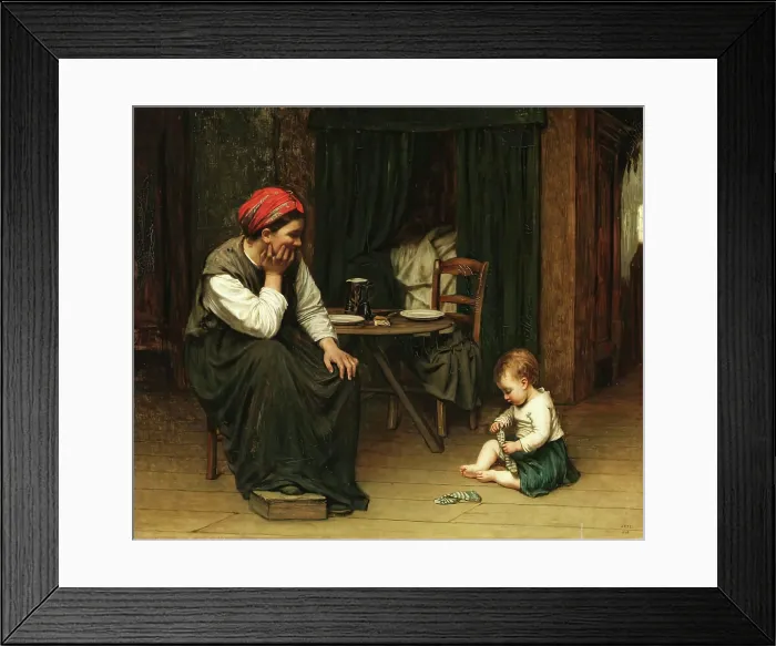 Framed Print : Mother's Joy, 1868. Creator: David Adolf Constant Artz. Mother's Joy, 1868. Creator: David Adolf Constant Artz Framed Print : Mother's Joy, 1868. Creator: David Adolf Constant Artz. Mother's Joy, 1868. Creator: David Adolf Constant Artz