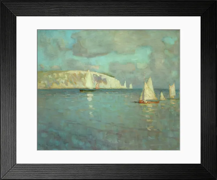 Framed Print : Swanage Bay - Morning. Creator: Moffat Peter Lindner Framed Print : Swanage Bay - Morning. Creator: Moffat Peter Lindner