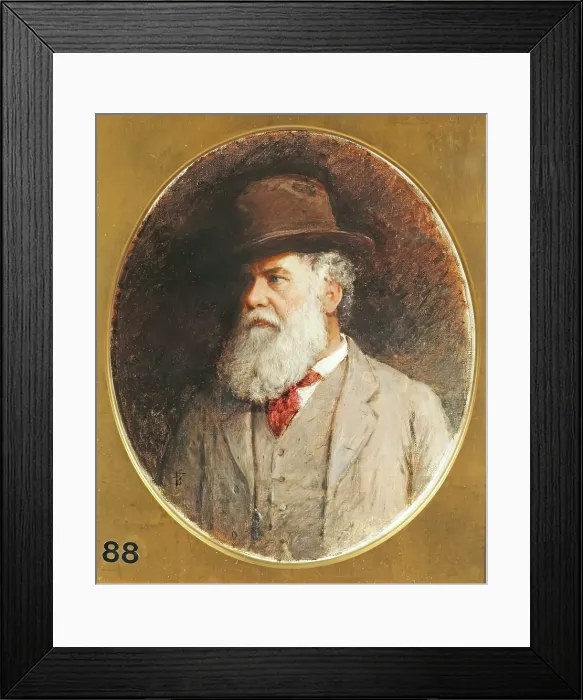 Framed Print : Myles Birket Foster, Self Portrait, 1883. Creator: Birket Foster Framed Print : Myles Birket Foster, Self Portrait, 1883. Creator: Birket Foster