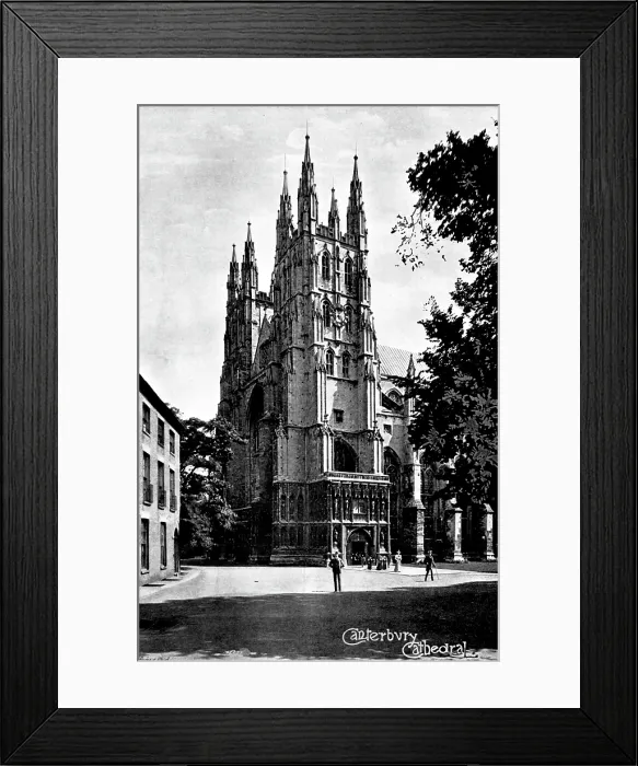 Framed Print : The Cathedrals of England: Canterbury Cathedral, 1895. Creator: Francis Frith & Co Framed Print : The Cathedrals of England: Canterbury Cathedral, 1895. Creator: Francis Frith & Co