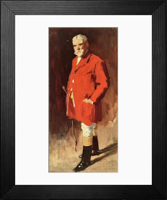 Framed Print : Elderly Bearded Gentleman In Hunting Attire, c1890-1910. Creator: George Reid Framed Print : Elderly Bearded Gentleman In Hunting Attire, c1890-1910. Creator: George Reid