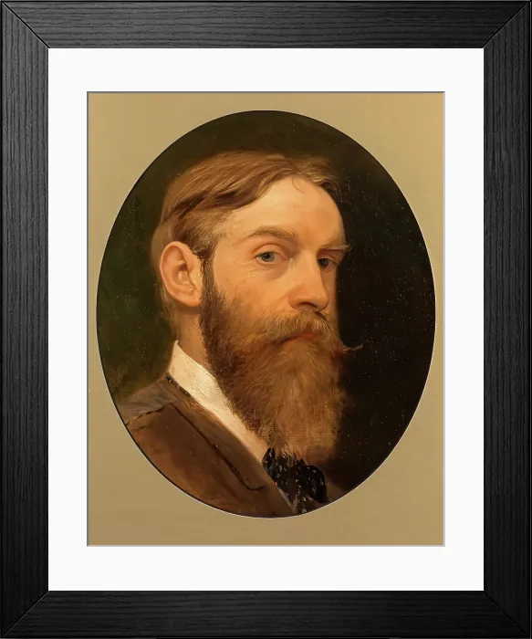 Framed Print : Randolph Caldecott, Self Portrait, 1884. Creator: Randolph Caldecott Framed Print : Randolph Caldecott, Self Portrait, 1884. Creator: Randolph Caldecott