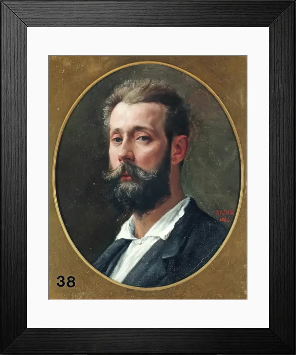 Framed Print : Paul Adolphe Rajon, Self Portrait, 1884. Creator: Paul Adolphe Rajon Framed Print : Paul Adolphe Rajon, Self Portrait, 1884. Creator: Paul Adolphe Rajon